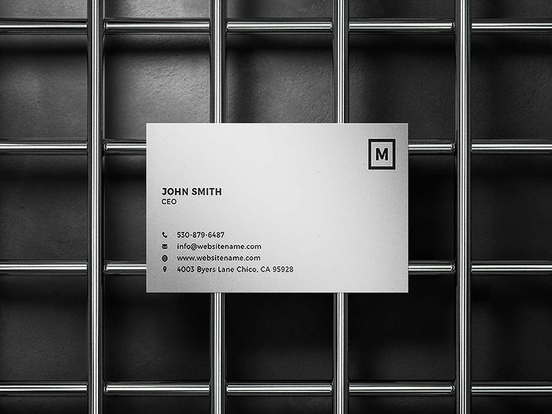 金属网格名片样机