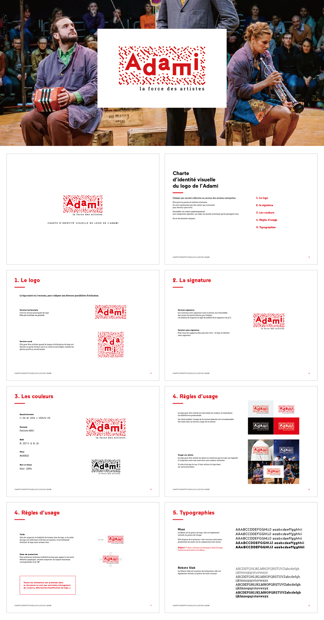 艺术与音乐表演者权利管理民间协会ADAMI品牌VI手册