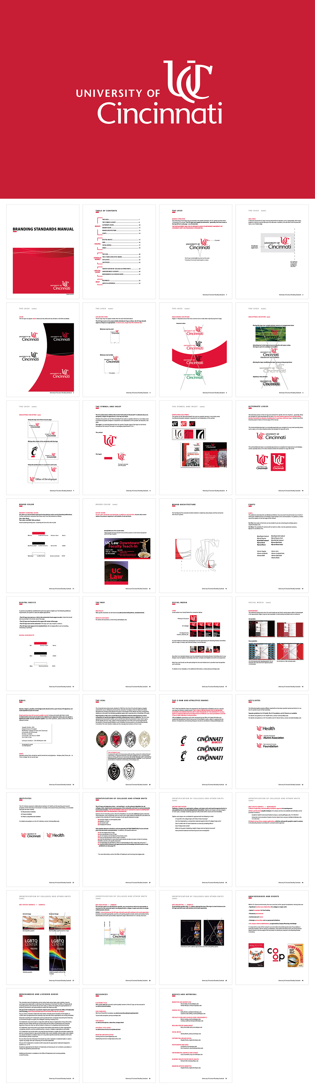 美国辛辛那提大学UC Branding Standards品牌VI手册