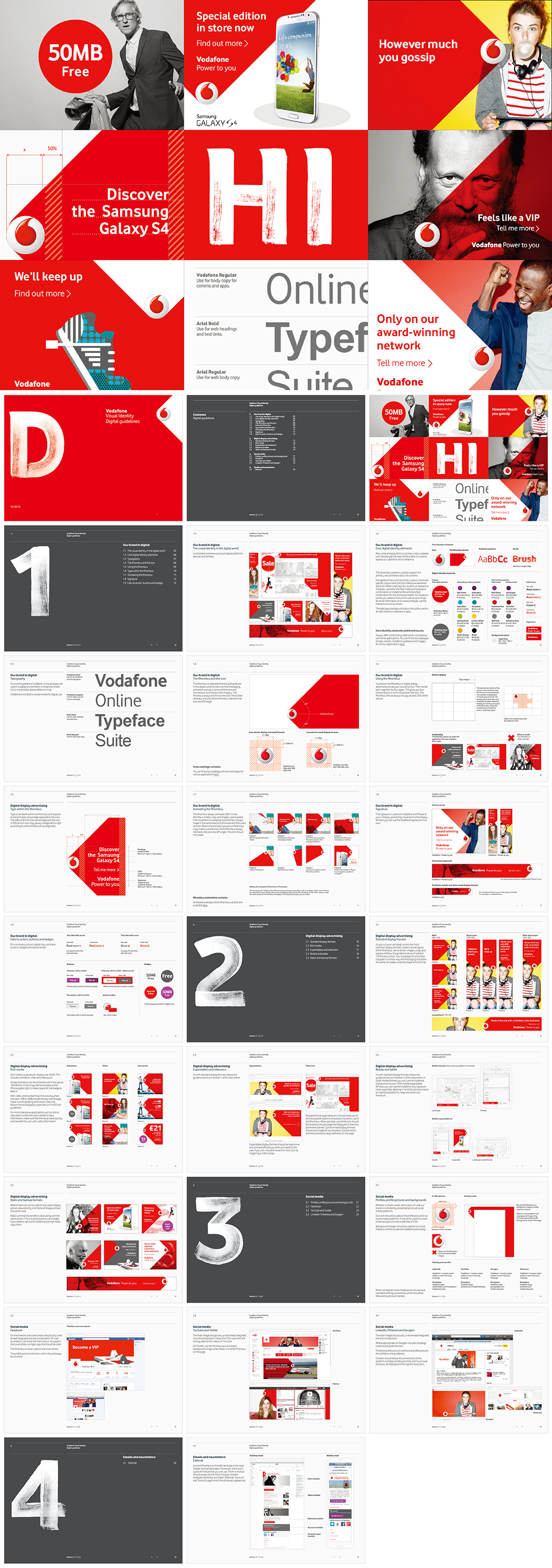 沃达丰vodafone品牌VI手册