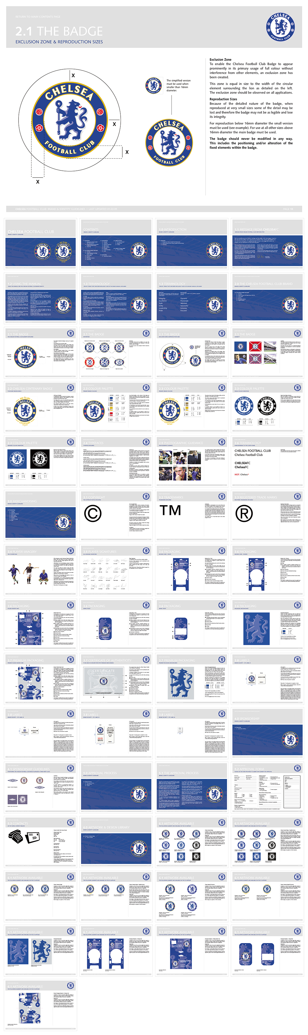 切尔西足球俱乐部CHELSEA FOOTBALL CLUB品牌VI手册
