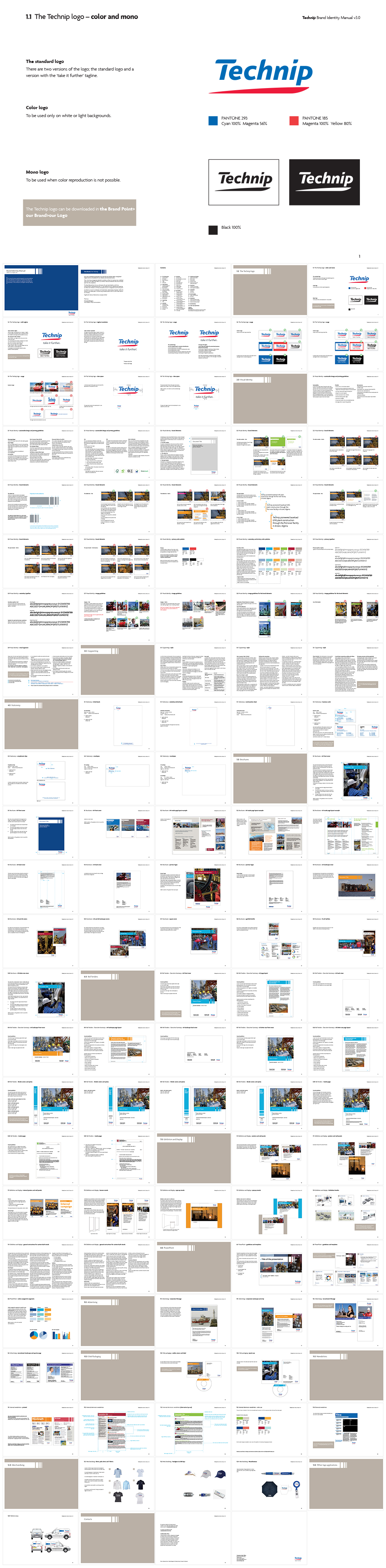 能源工程技术公司Technip品牌VI手册