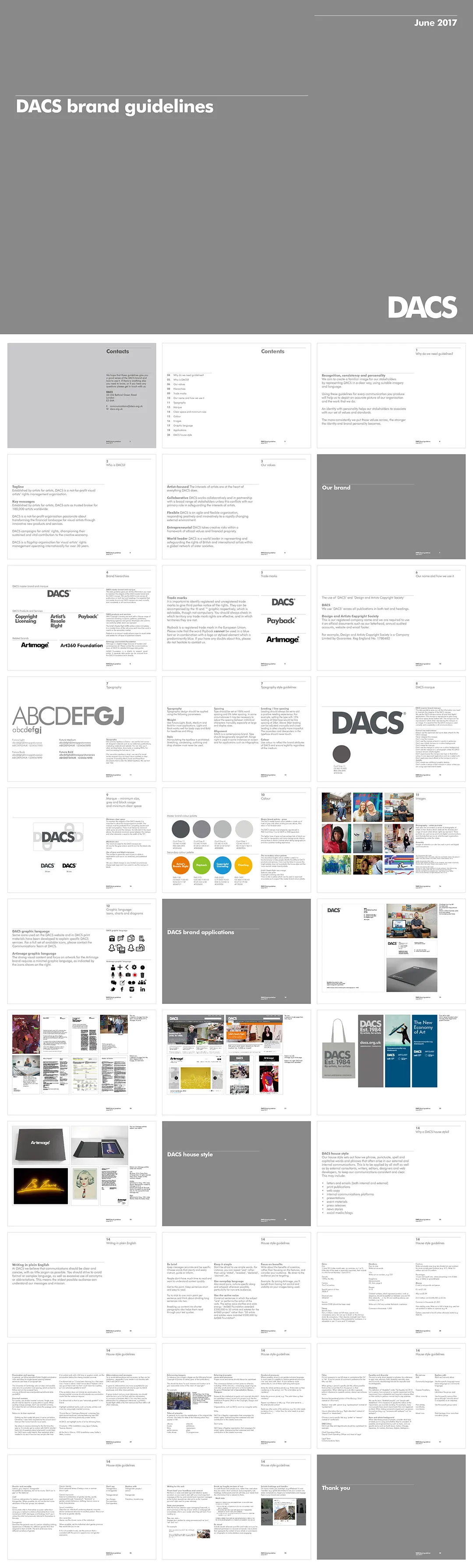 设计与艺术家版权协会DACS品牌VI手册