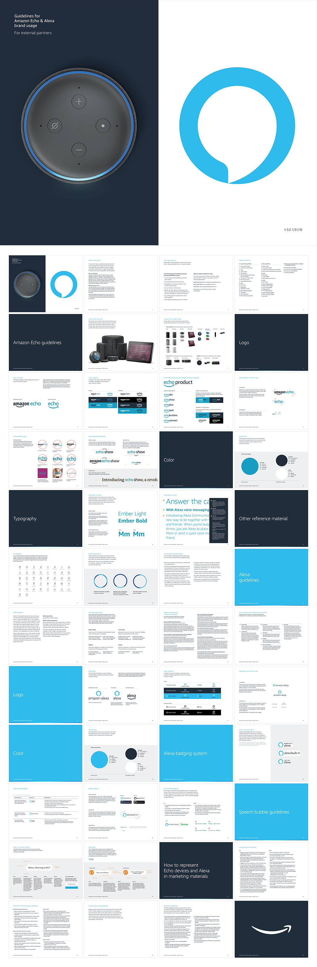 亚马逊智能音响Amazon Echo品牌VI手册