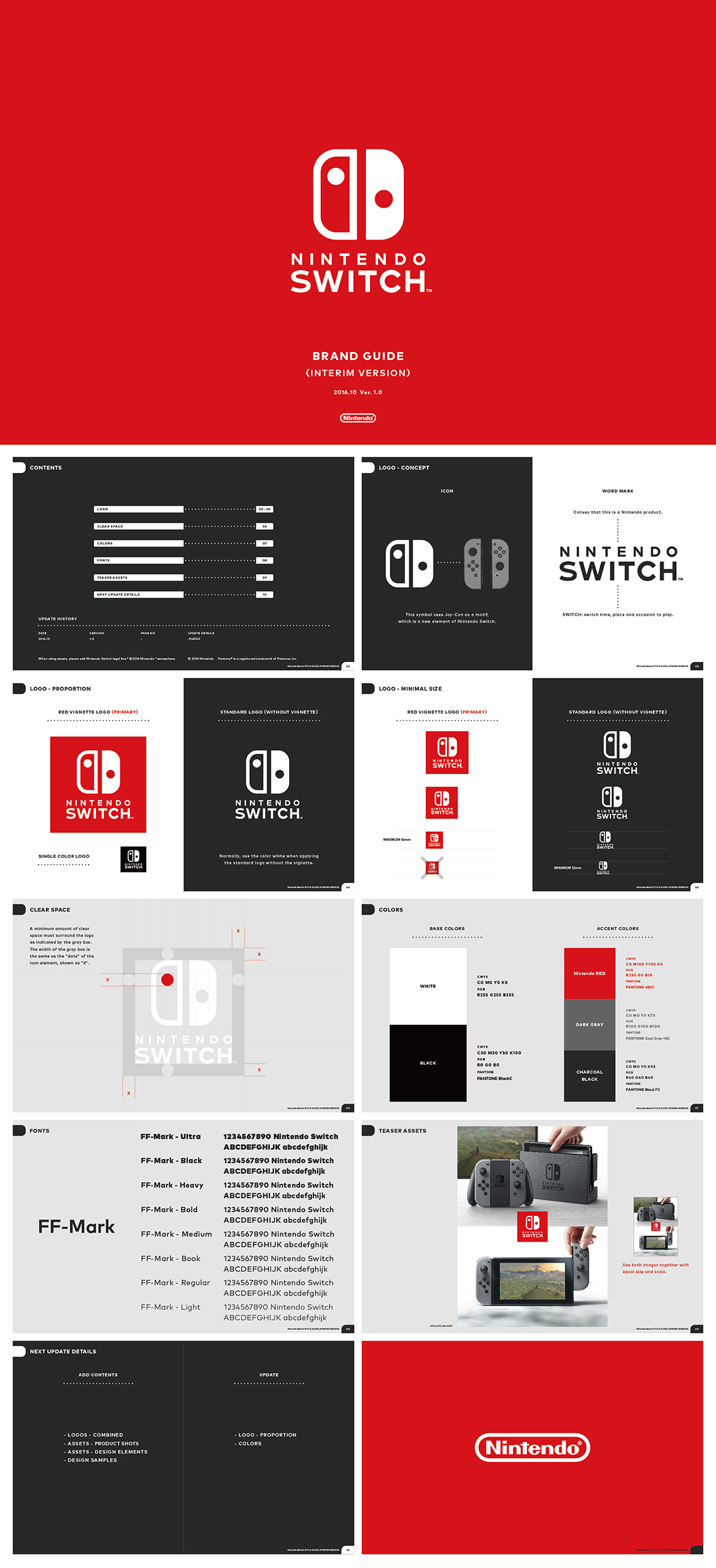 任天堂Nintendo Switch品牌logo视觉规范