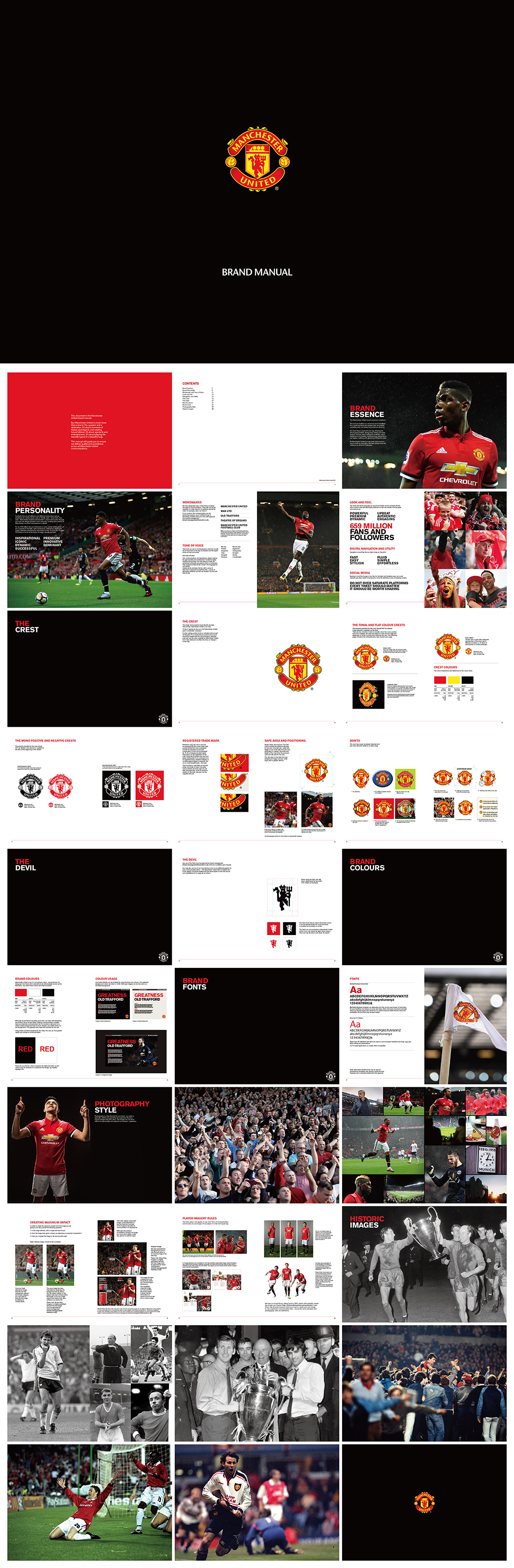 曼彻斯特联足球俱乐部Manchester United品牌VI手册