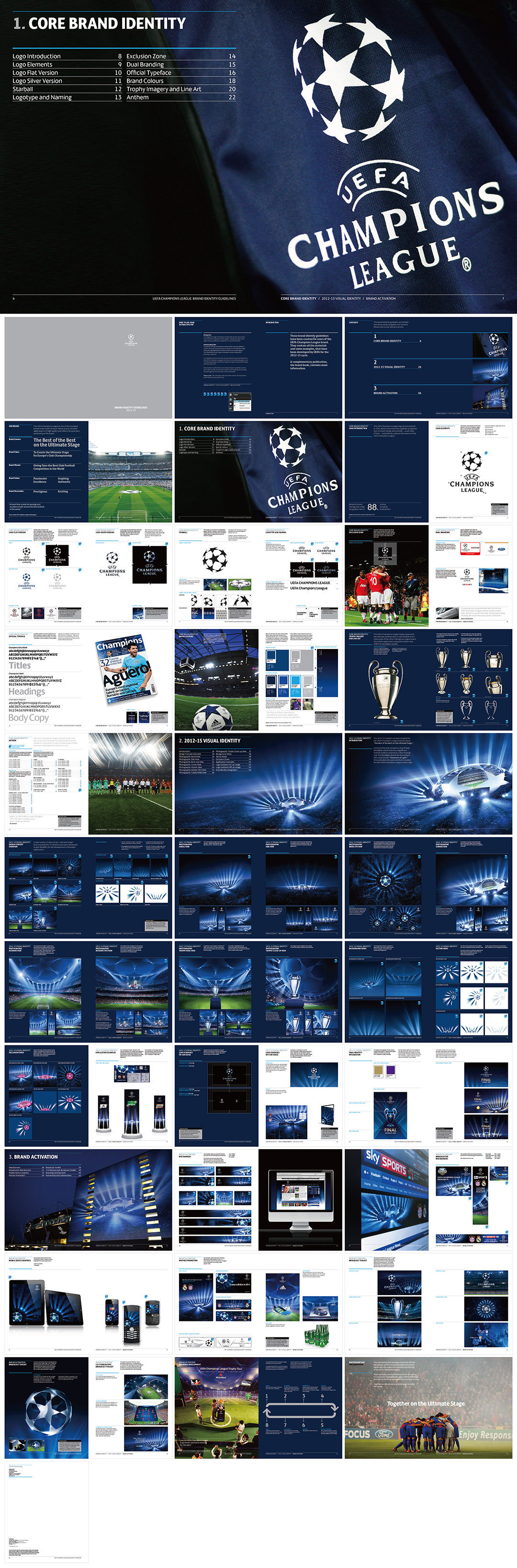 欧洲冠军联赛UEFA CHAMPIONS LEAGUE品牌VI手册
