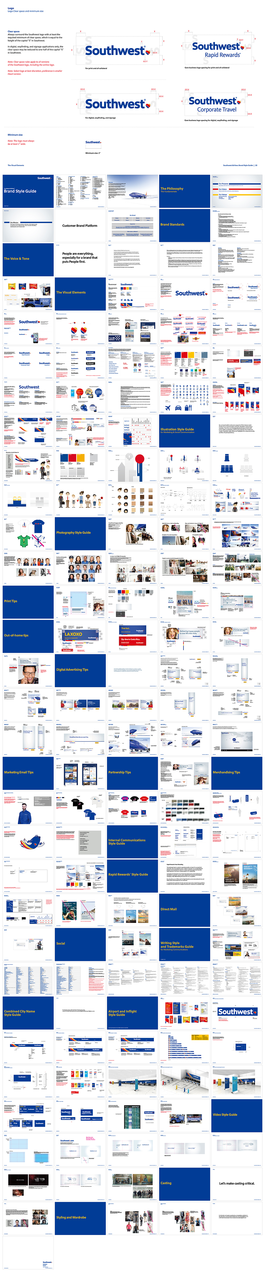 美国西南航空southwest品牌VI手册