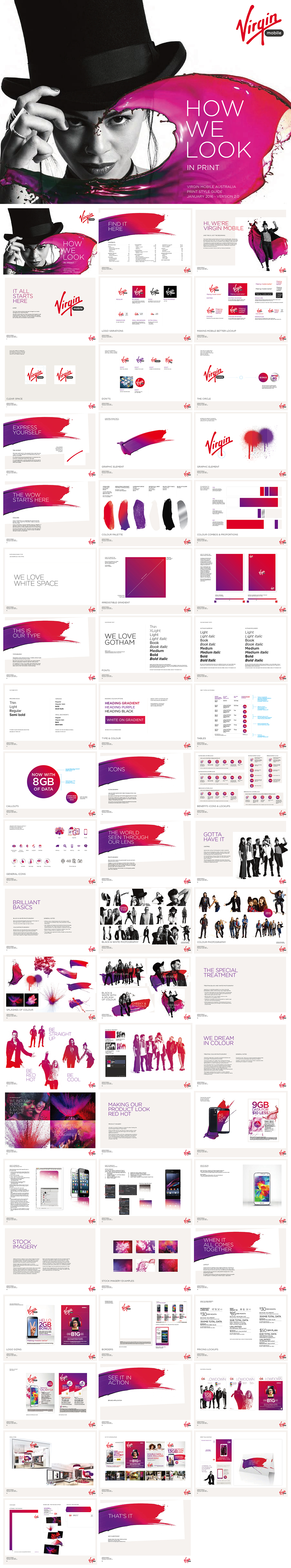 维珍移动Virgin Mobile品牌VI手册