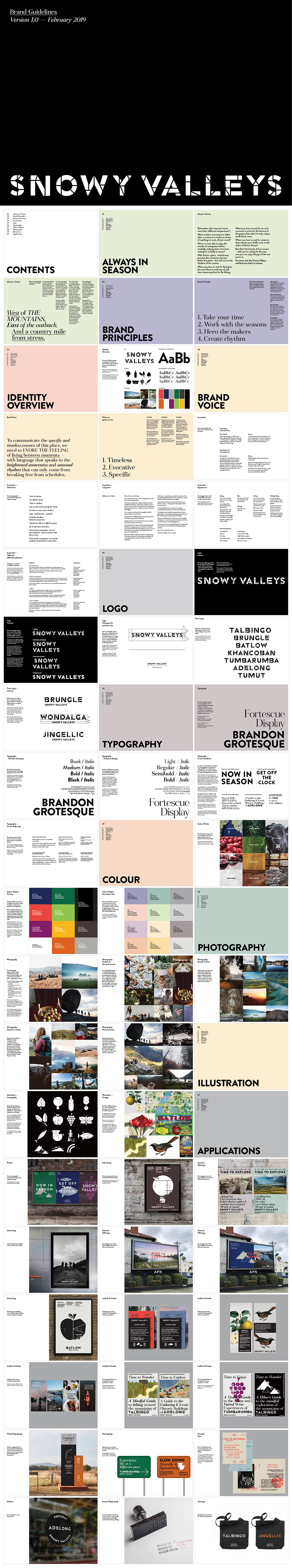 雪谷旅游Snowy valleys品牌VI手册