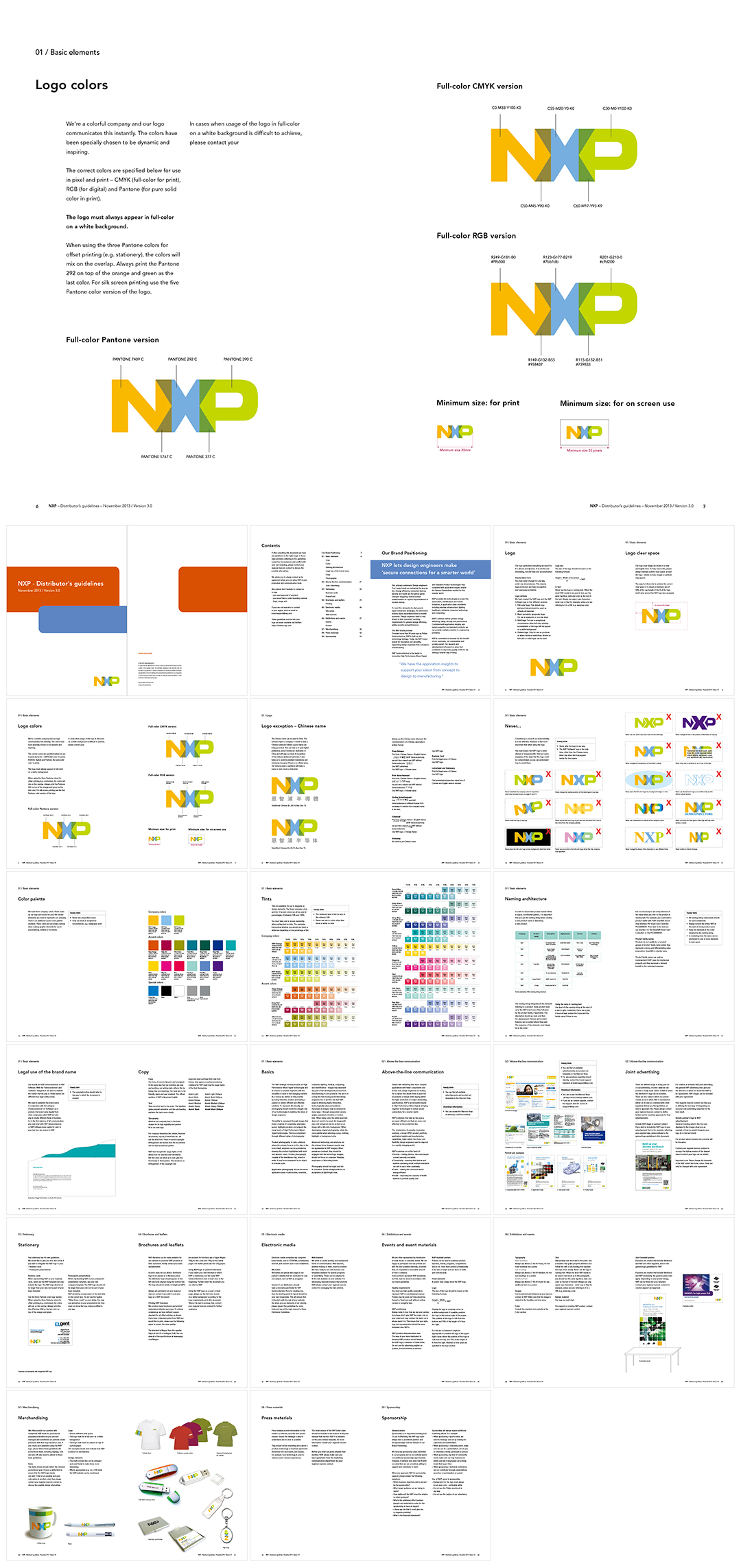 荷兰NXP恩智浦半导体品牌VI手册