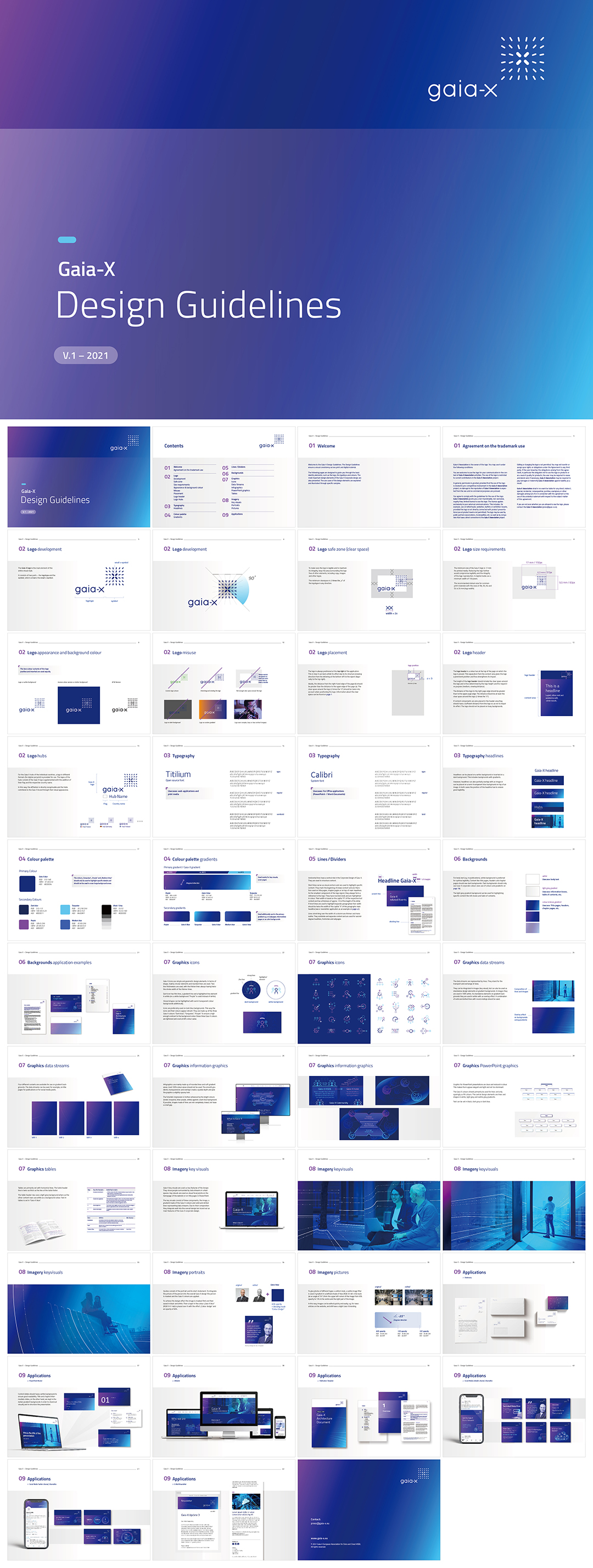 欧盟云服务平台Gaia-X品牌VI手册