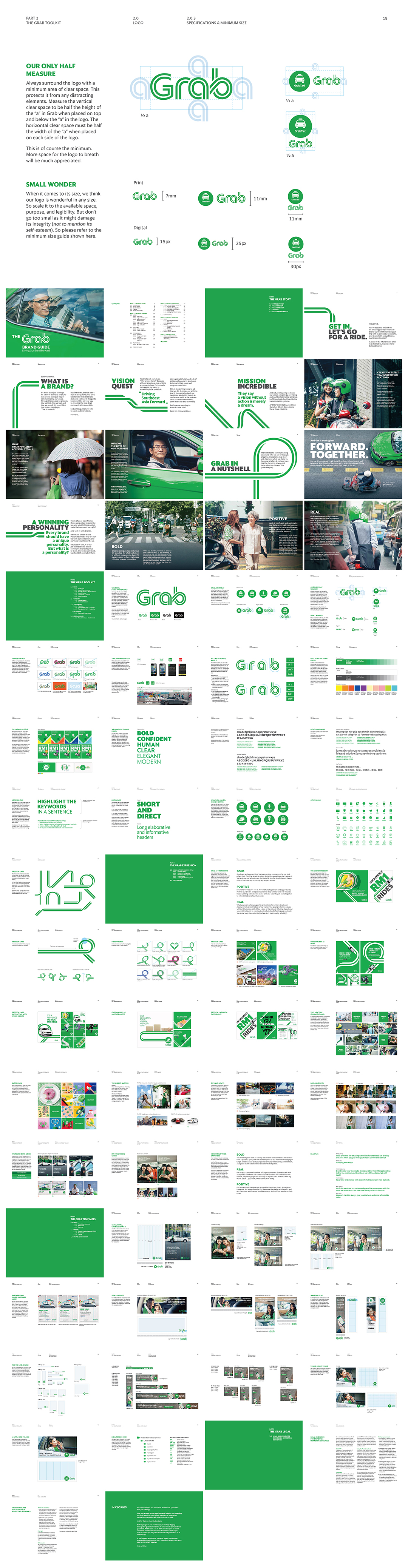 东南亚网约车Grab品牌VI手册