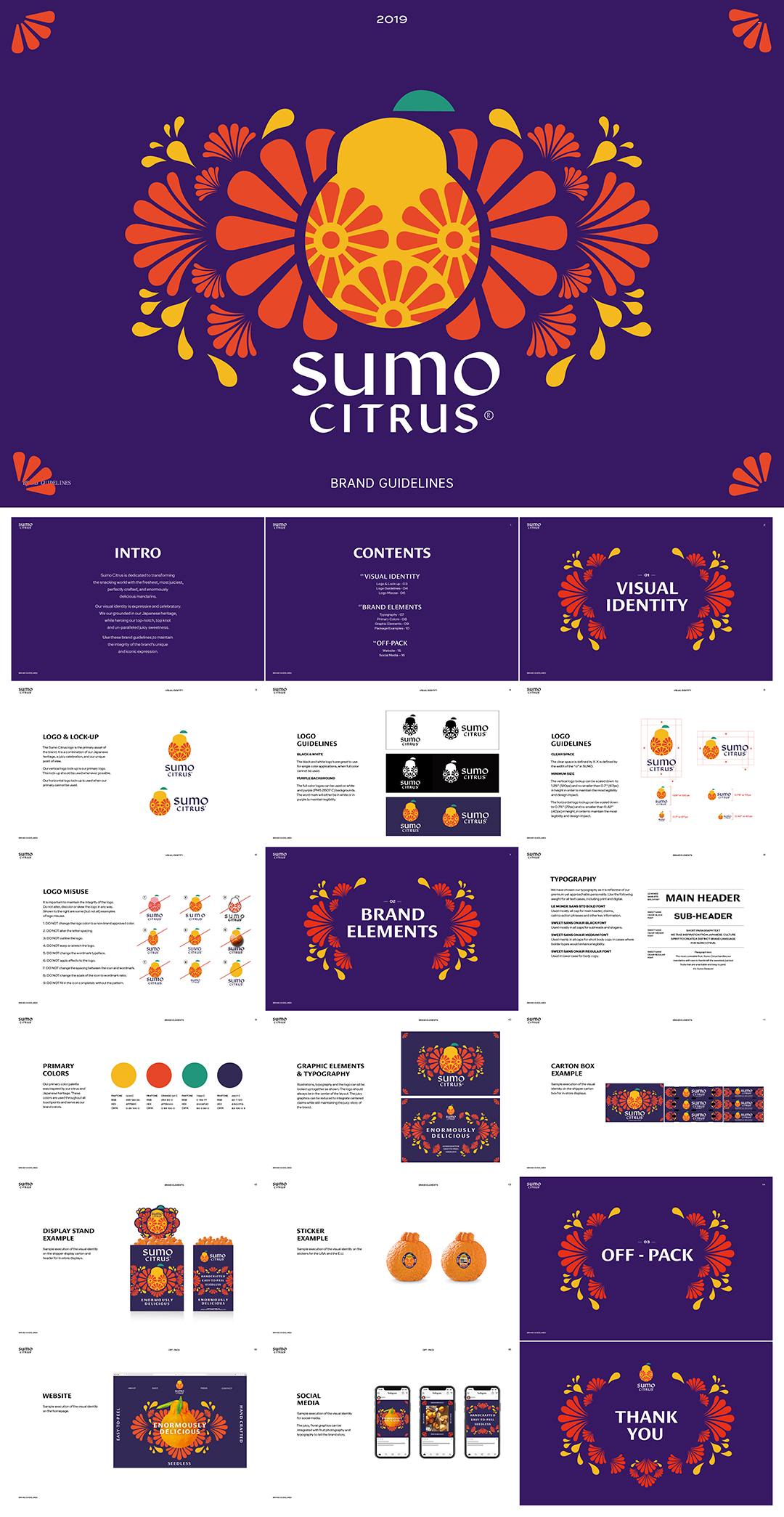 美国相扑柑橘Sumo Citrus品牌VI手册