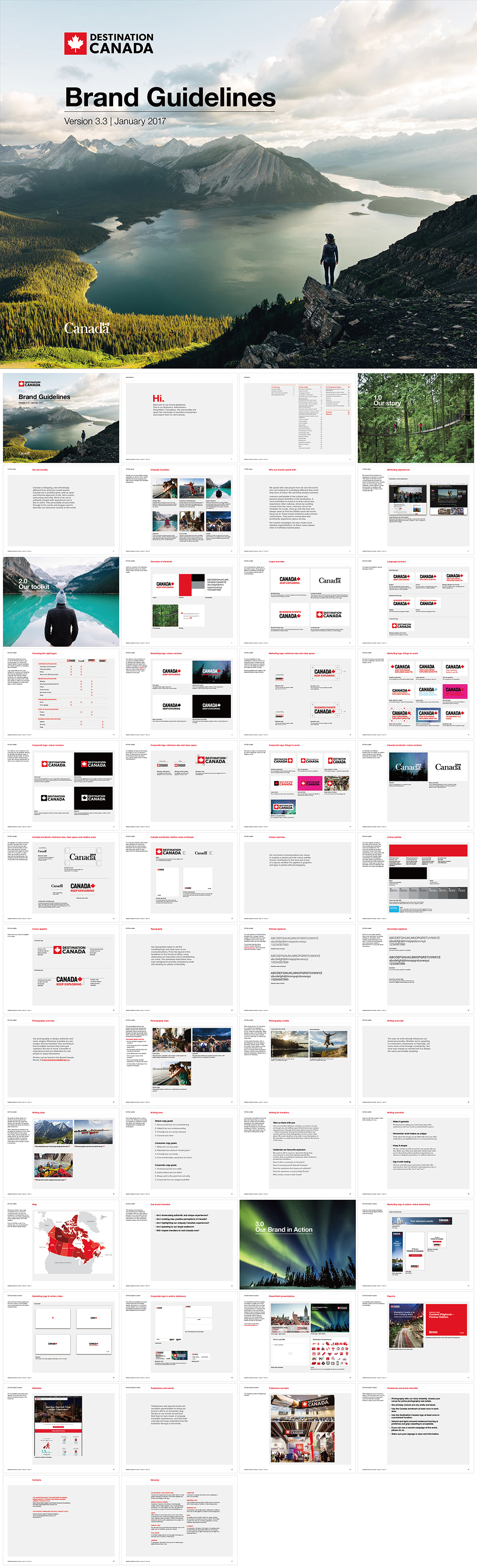 加拿大旅游局Destination Canad品牌VI手册