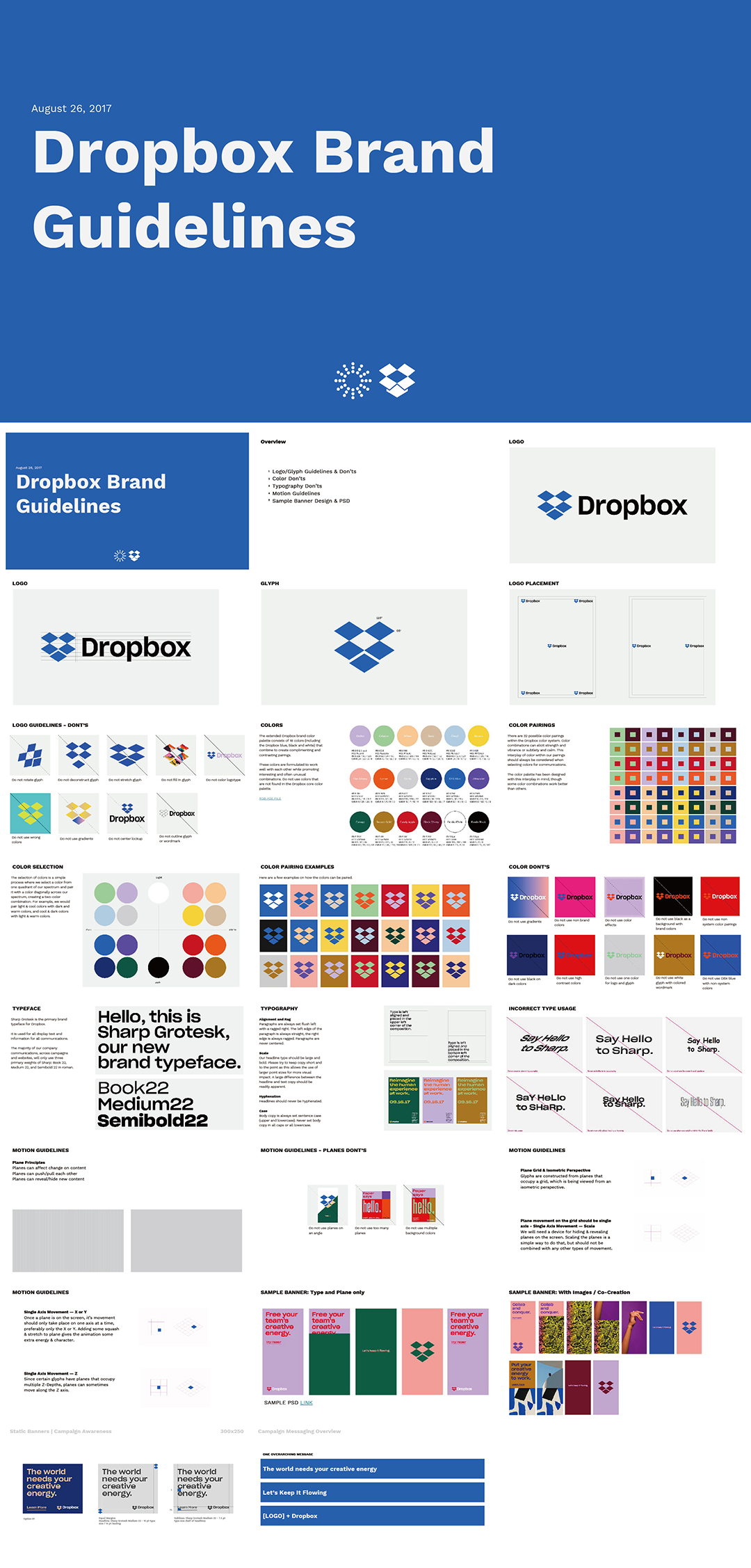 美国Dropbox多宝箱云储存品牌VI手册