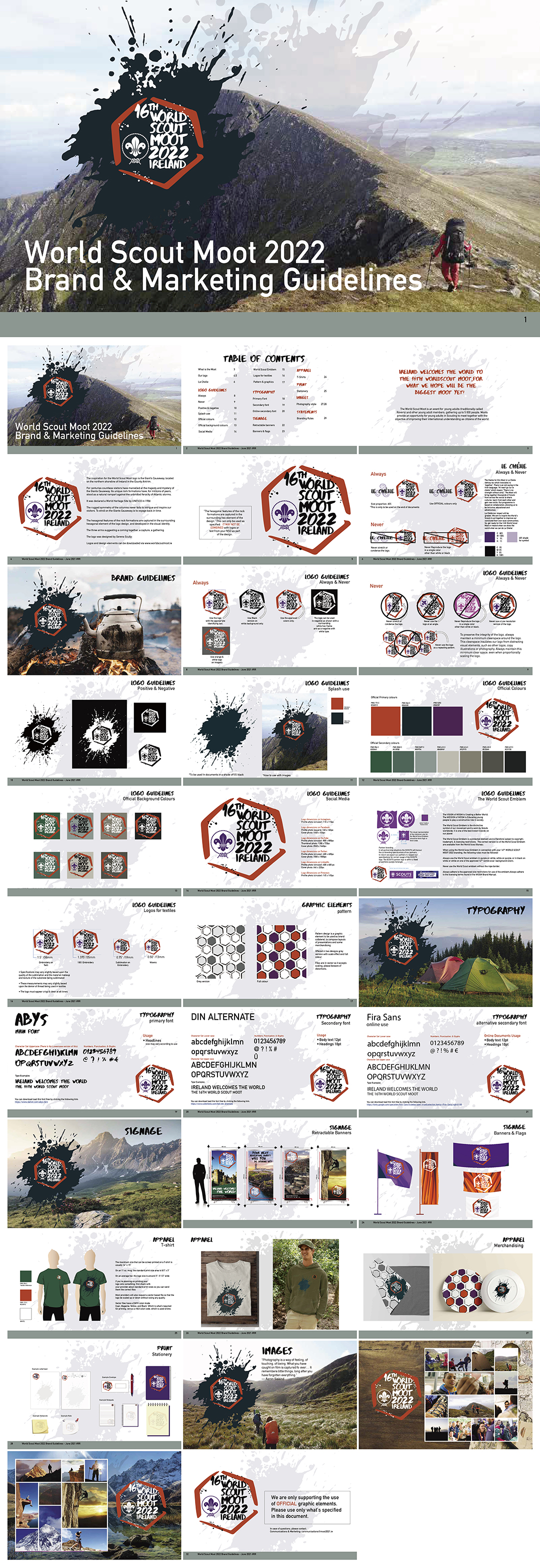 第十六届世界童军模拟赛World Scout Moot品牌VI手册