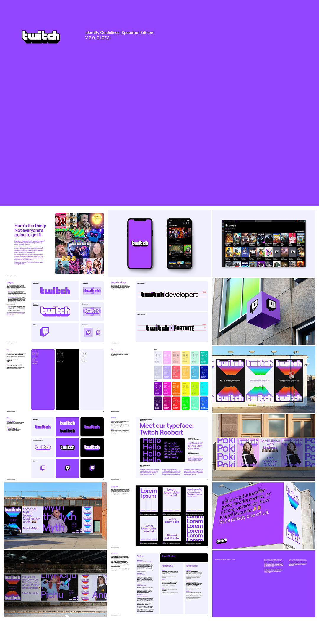 美国流媒体视频平台Twitch品牌VI手册