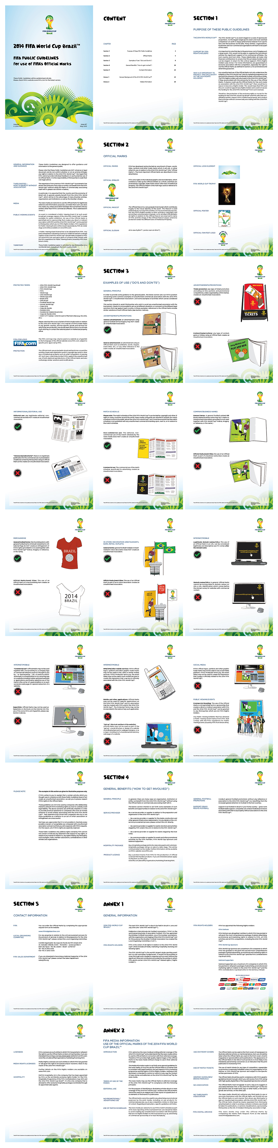 巴西世界杯品牌手册