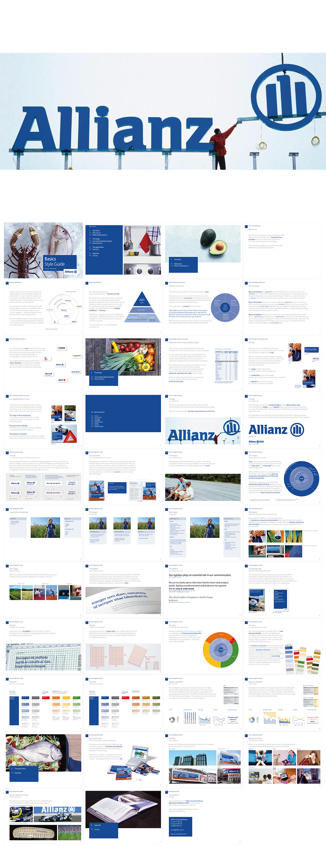 安联保险集团Allianz品牌指导手册