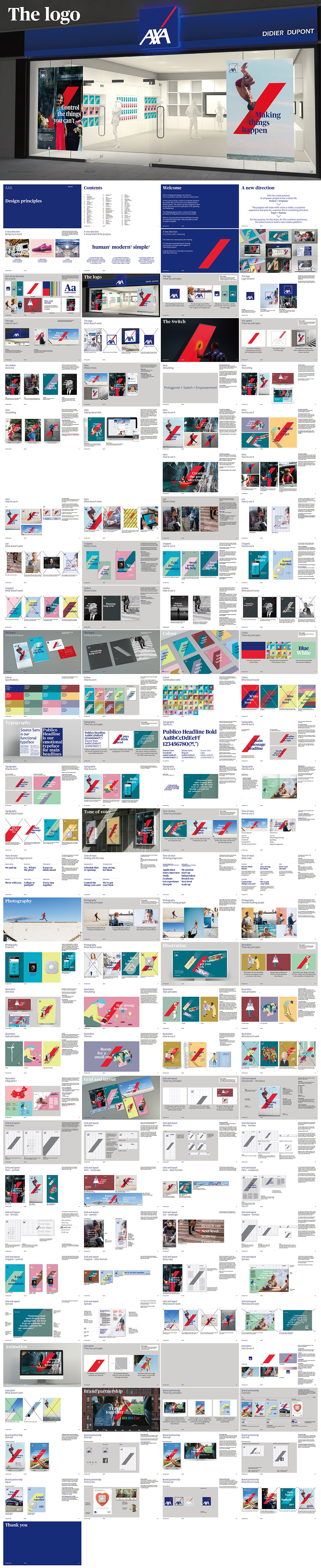 安盛集团AXA品牌VI手册