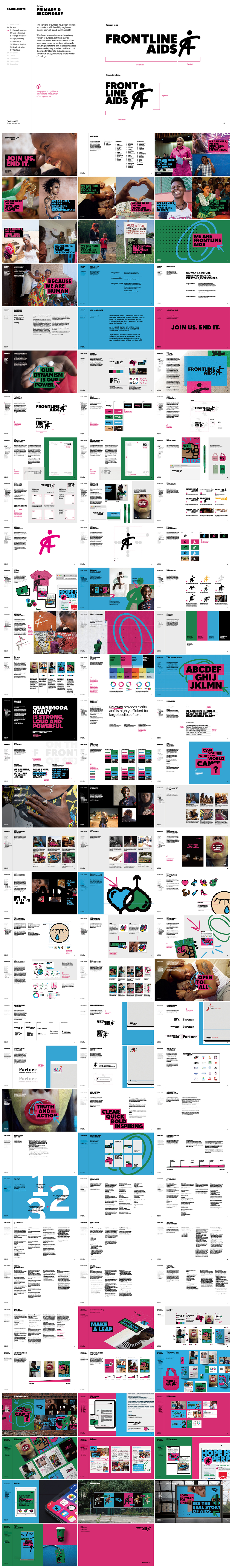 艾滋病慈善机构FrontlineAIDS品牌VI手册