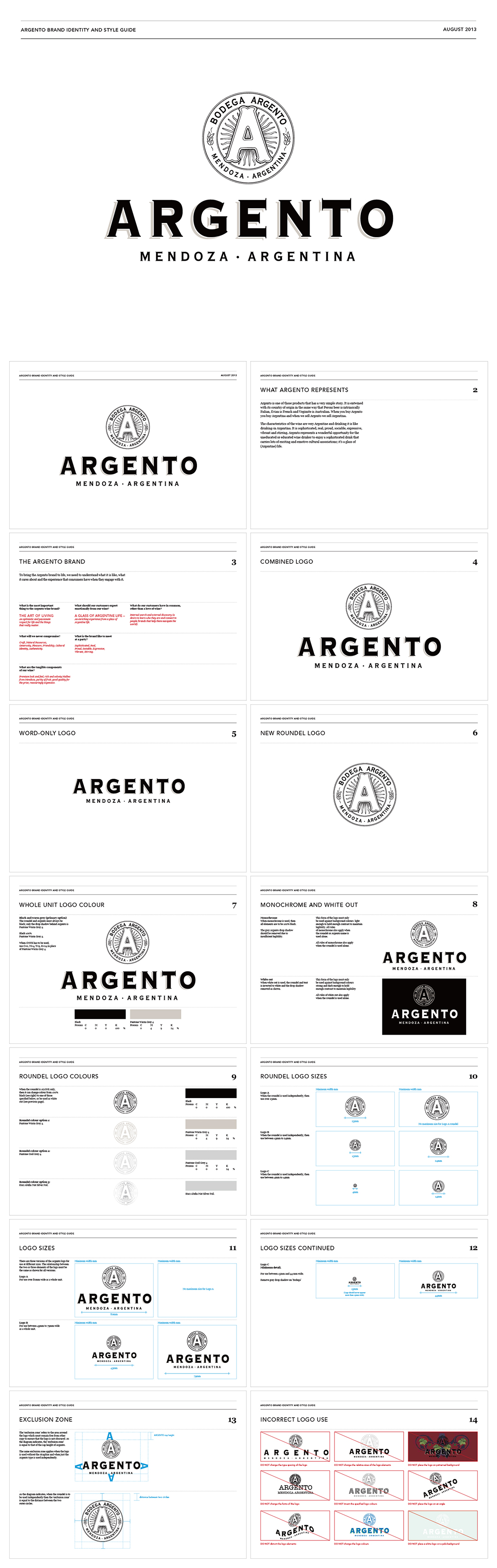 阿根廷银谷酒庄Argento品牌VI手册