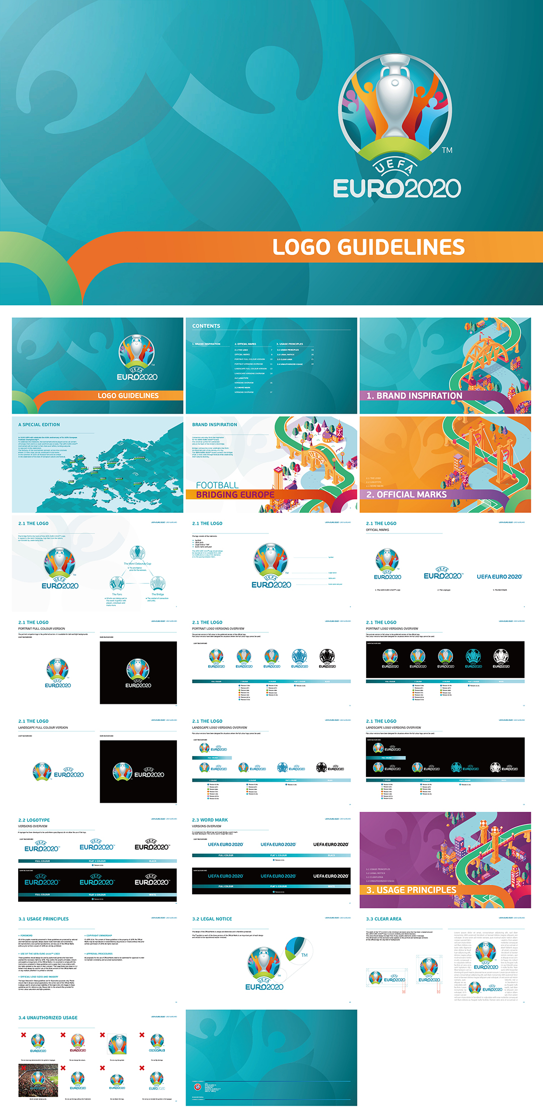 2020欧洲杯活动品牌LOGO指导手册