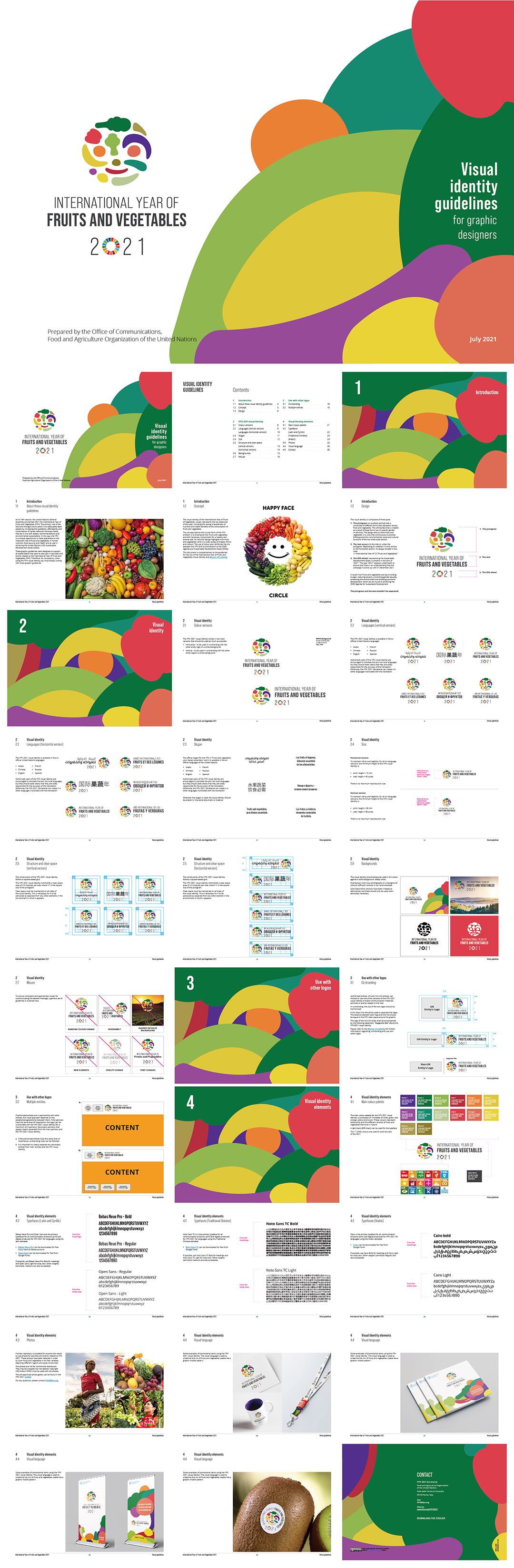 2021国际水果蔬菜年活动视觉VI手册