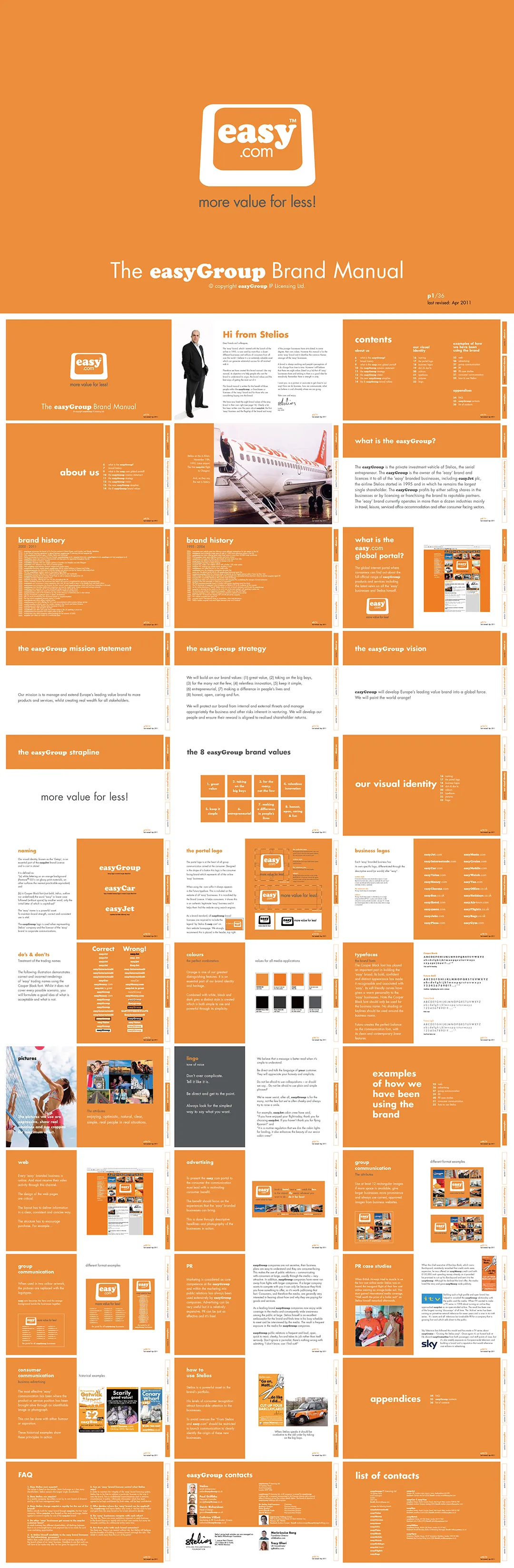 英国易捷集团easy Group品牌VI手册