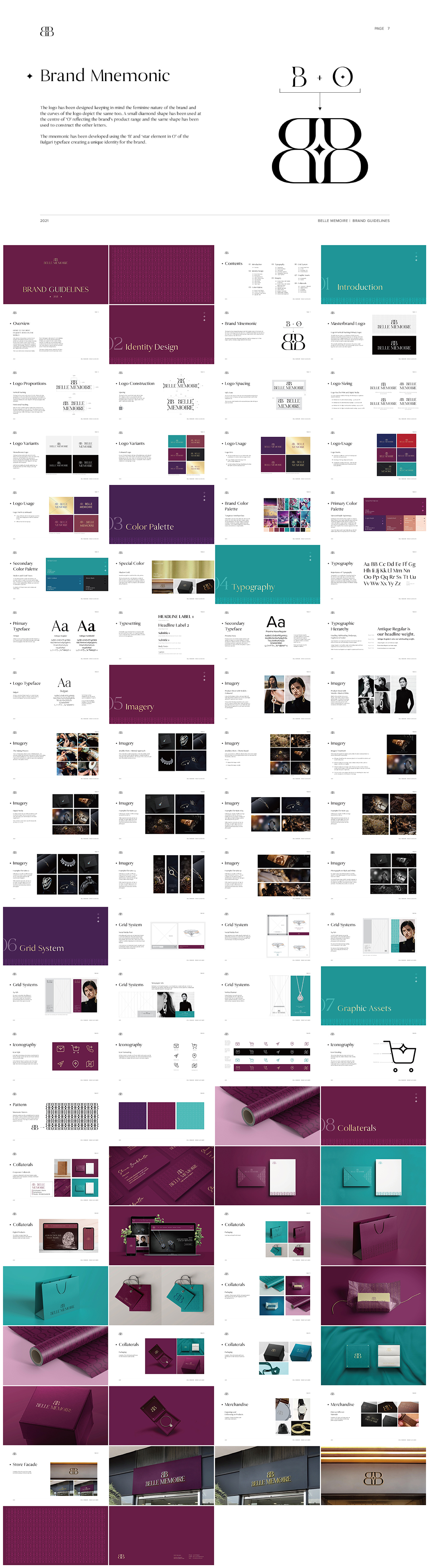 迪拜奢华珠宝品牌Belle Memoire品牌VI手册