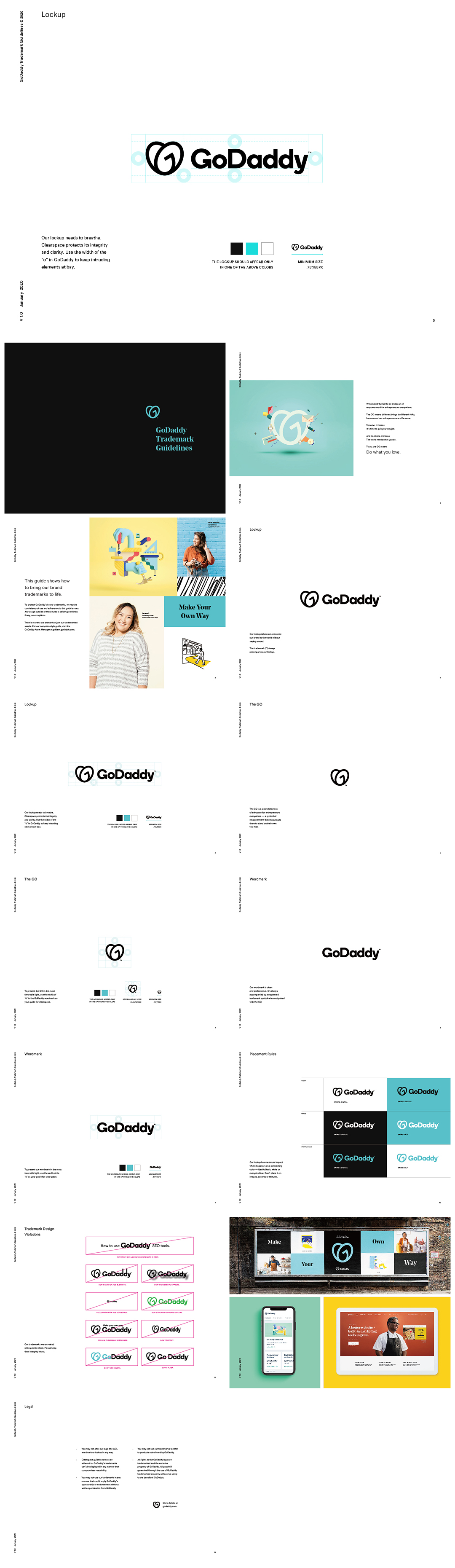 美国互联网服务商godaddy品牌VI手册