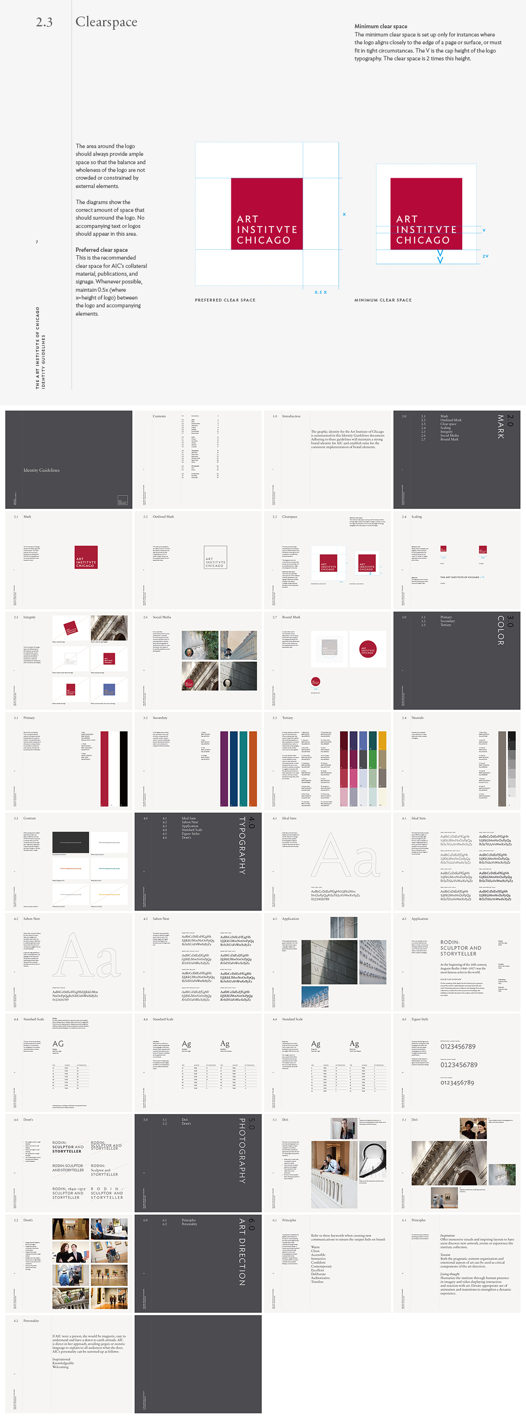 芝加哥艺术博物馆AIC品牌VI手册