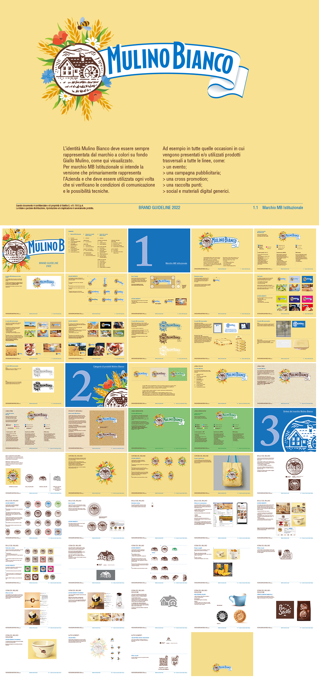 饼干品牌Mulino bianco品牌VI手册