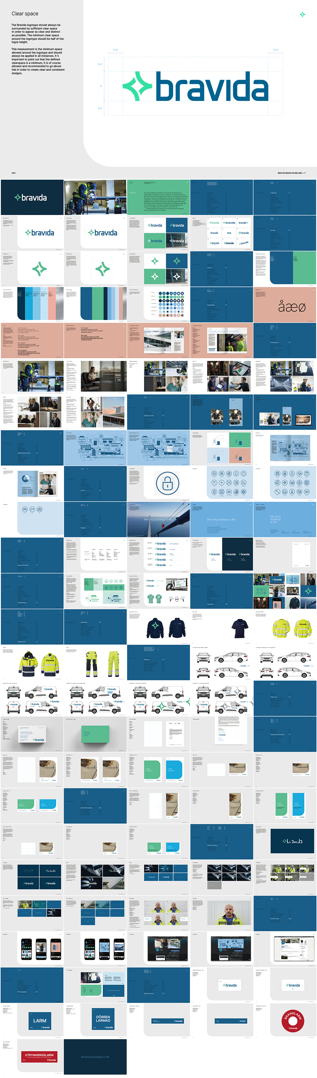 电气和机械承包商bravida 品牌VI手册