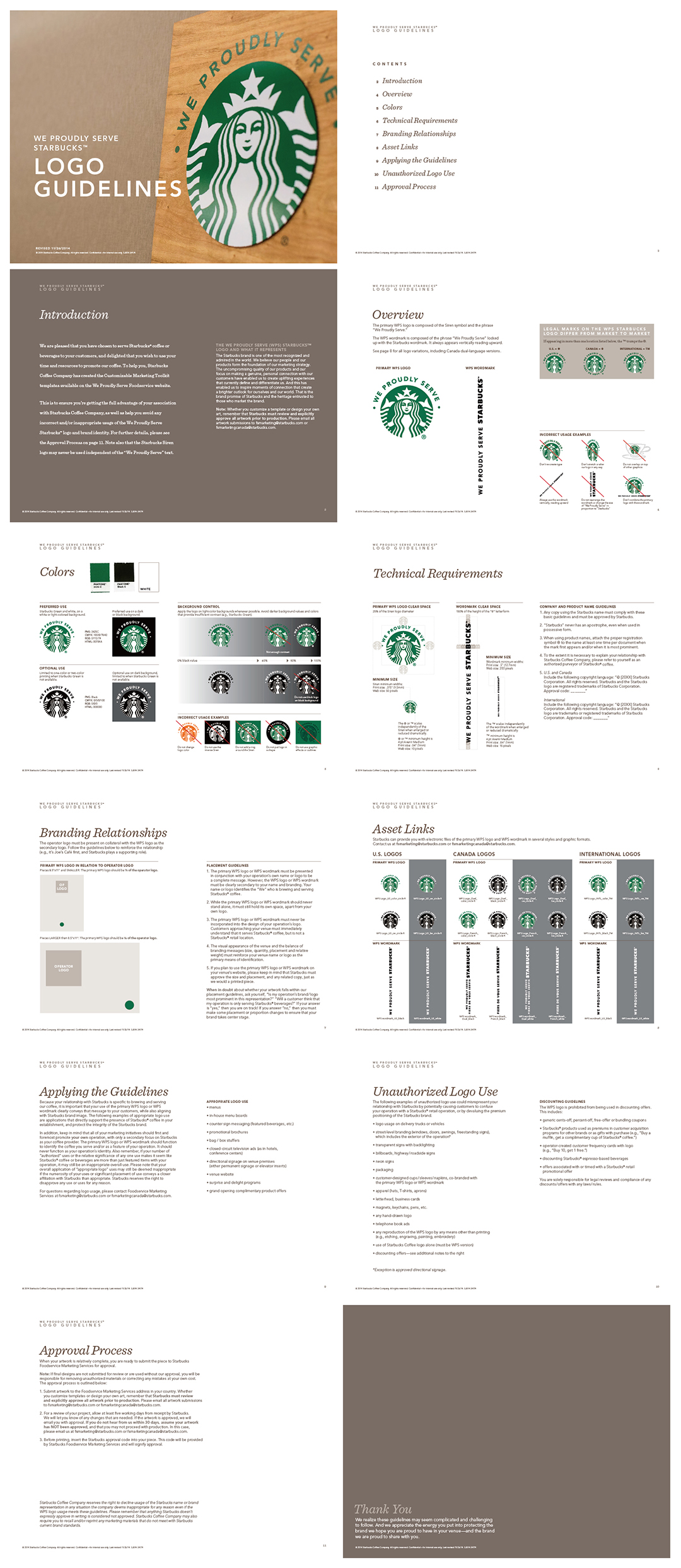 Starbucks星巴克品牌标志规范