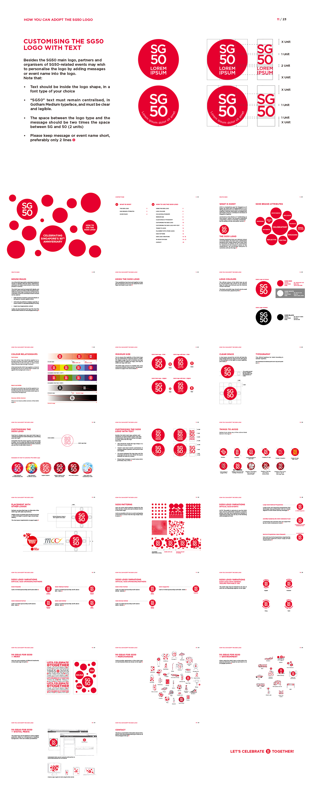 新加坡建国50周年品牌视觉手册