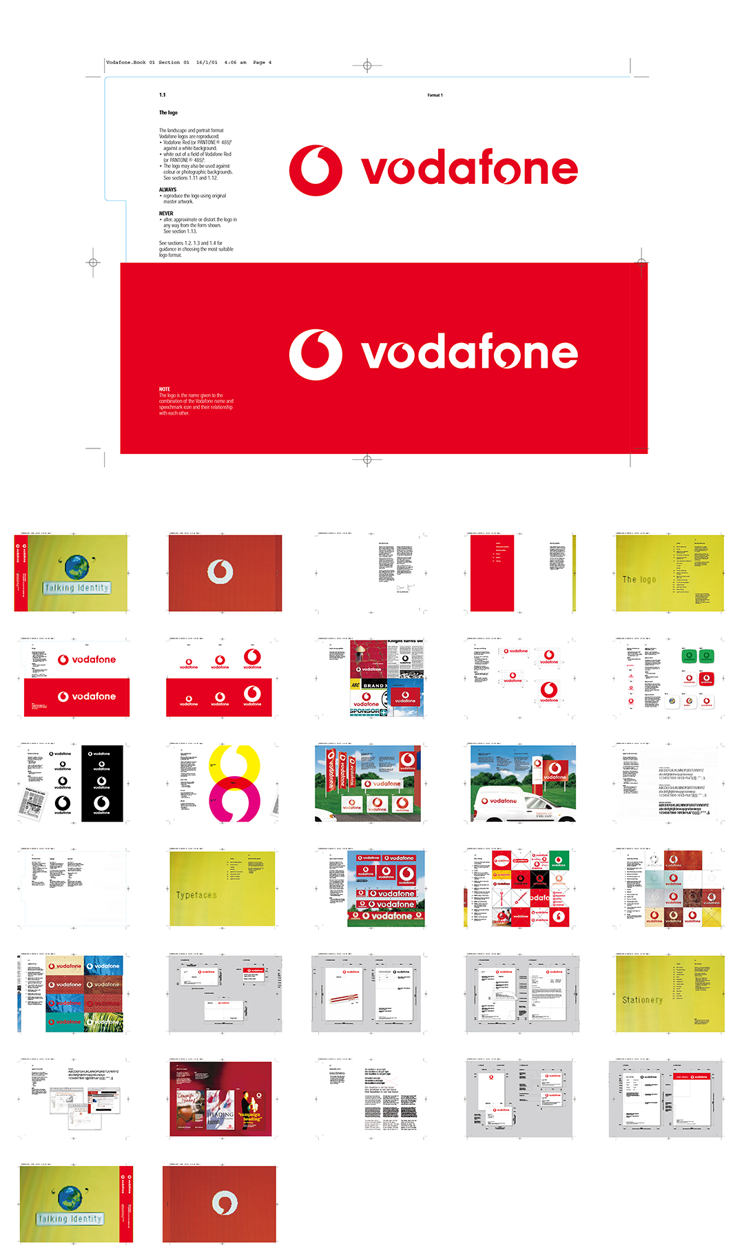 沃达丰vodafone_品牌VI手册