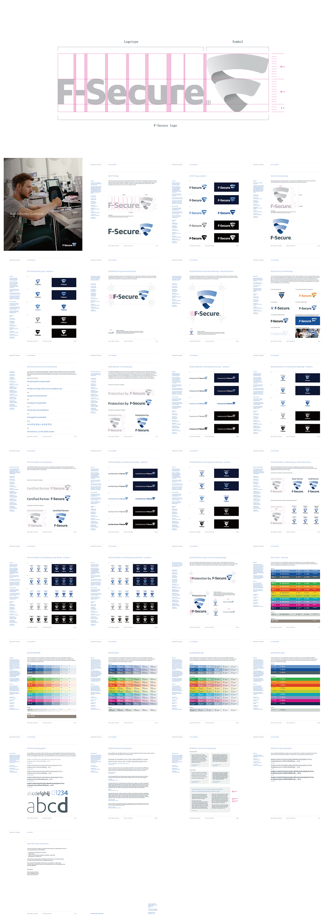 F-Secure芬安全品牌VI视觉识别系统基础系统