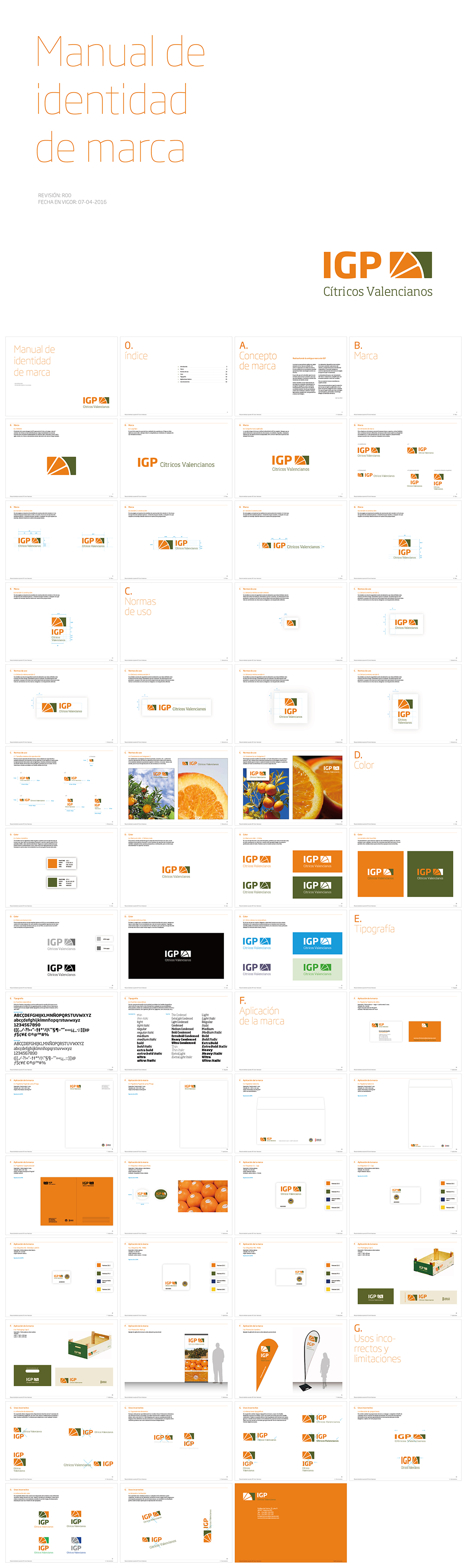 西班牙IGP瓦伦西亚柑橘品牌VI手册