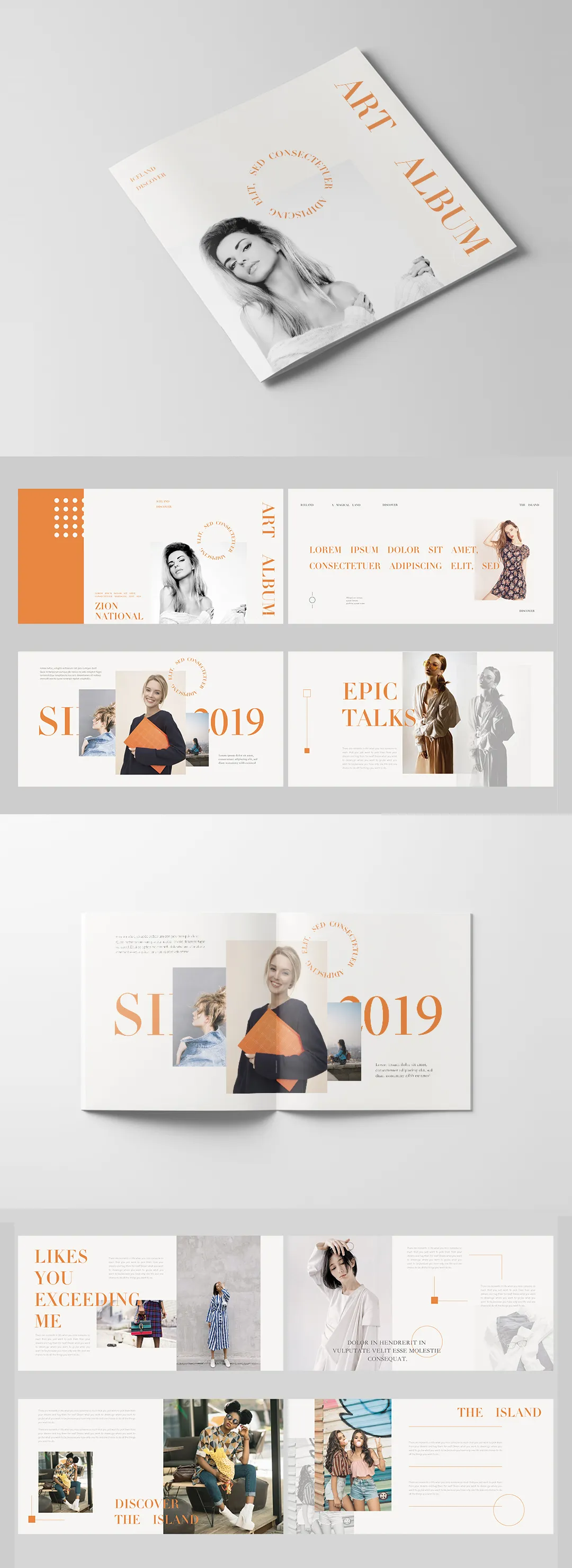 欧美风简约时尚画册