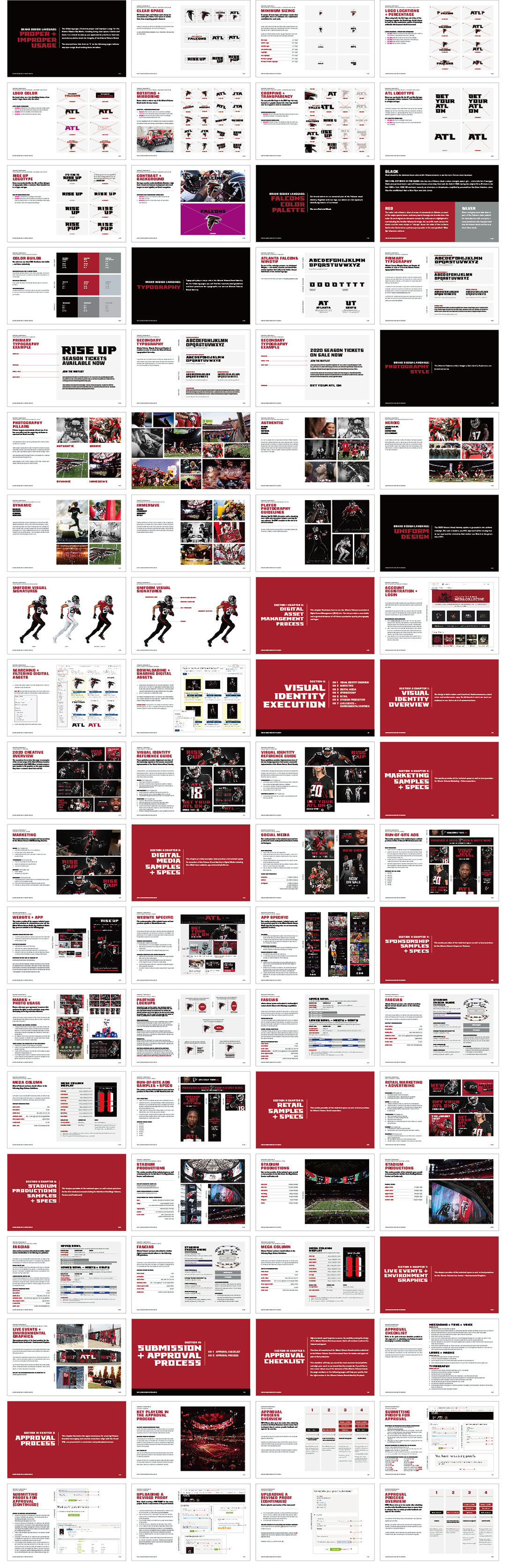 美国AtlantaFalcons亚特兰大猎鹰橄榄球队品牌VI