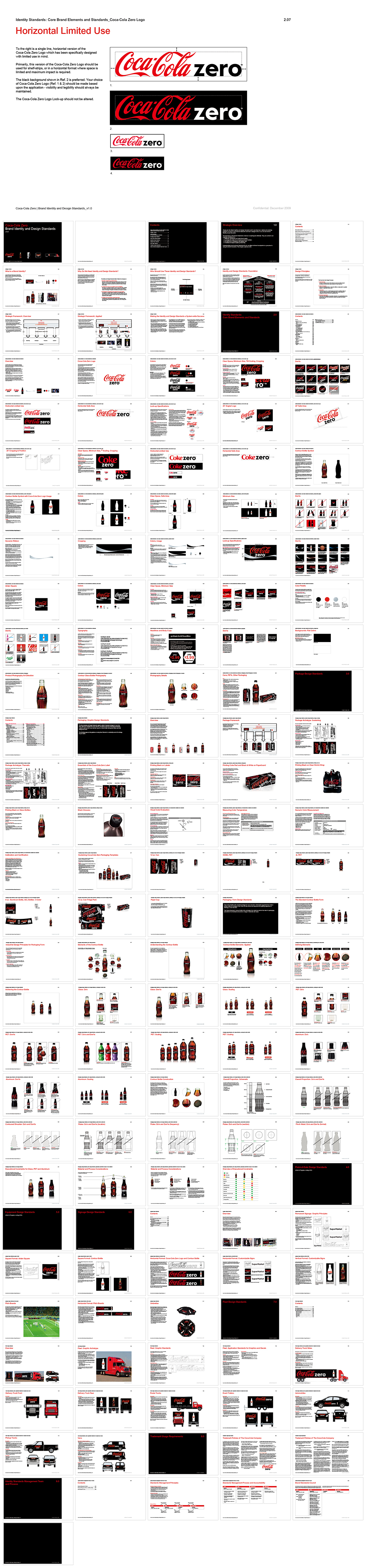 美国可口可乐Coca Cola zero品牌VI视觉识别手册