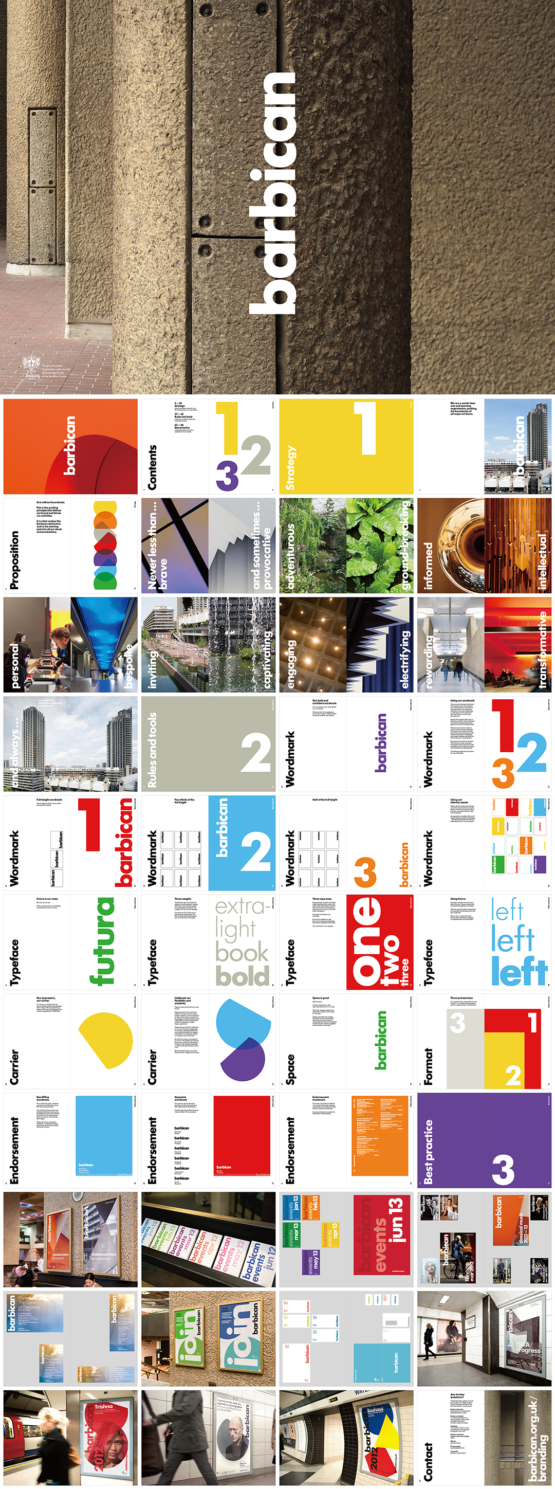 英国伦敦Barbican艺术中心视觉手册