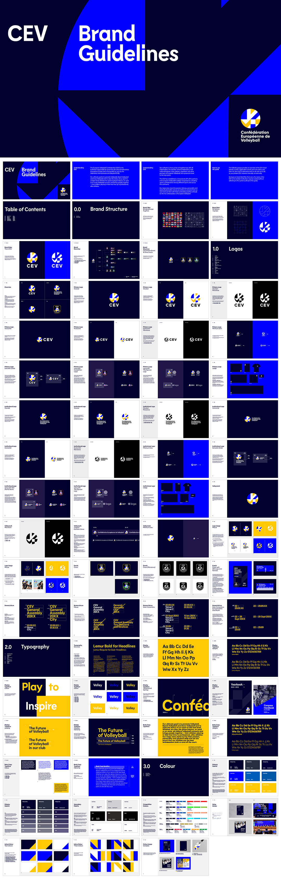 cev欧洲排球联合会品牌VI手册