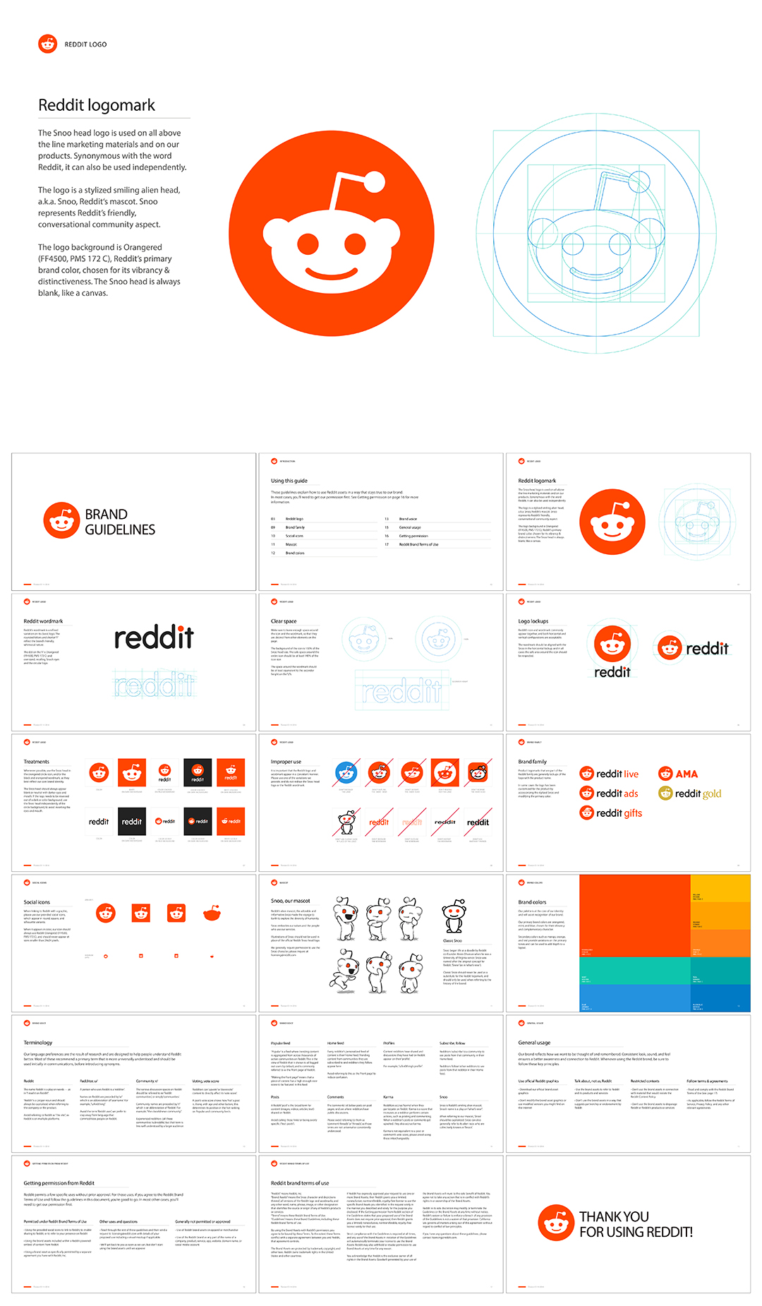 美国Reddit红迪网品牌logo规范