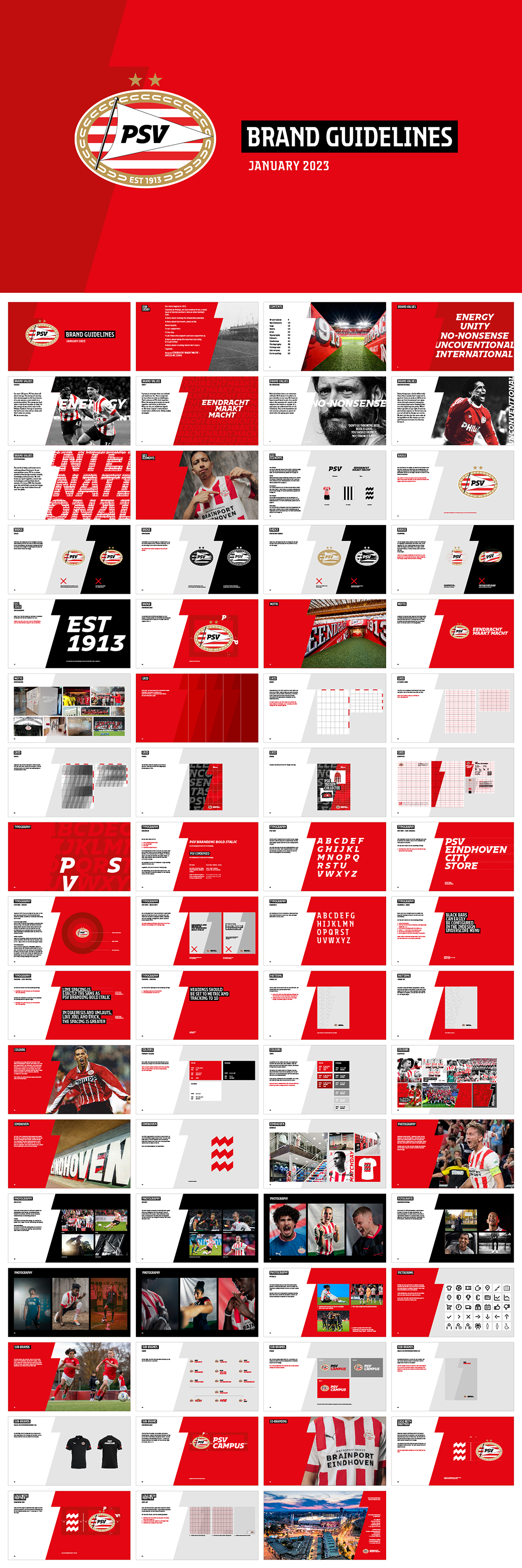 荷兰埃因霍温足球俱乐部PSV品牌VI手册