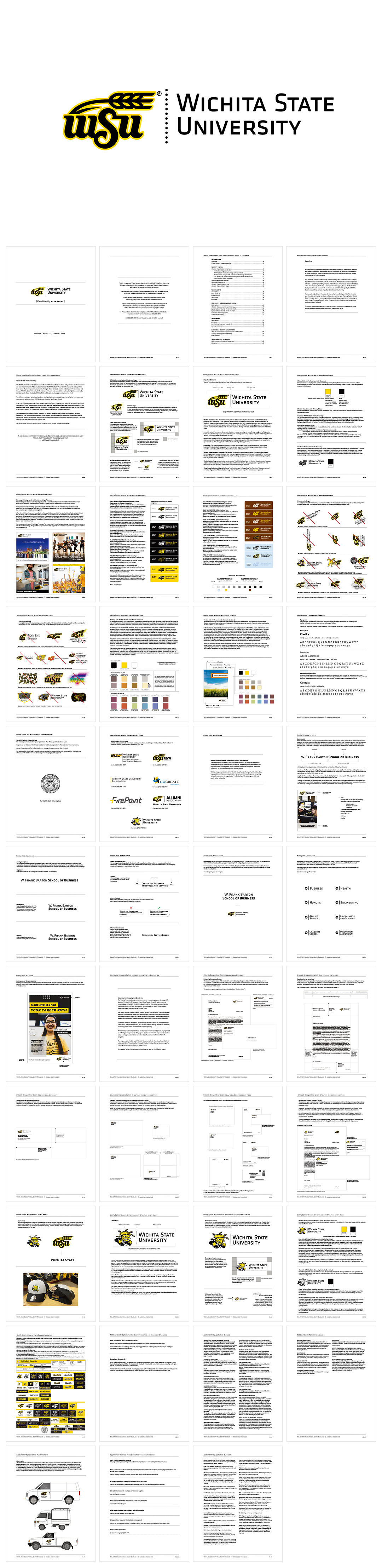美国WICHITA STATE UNIVERSITY卫奇塔州立大学品牌VI手册