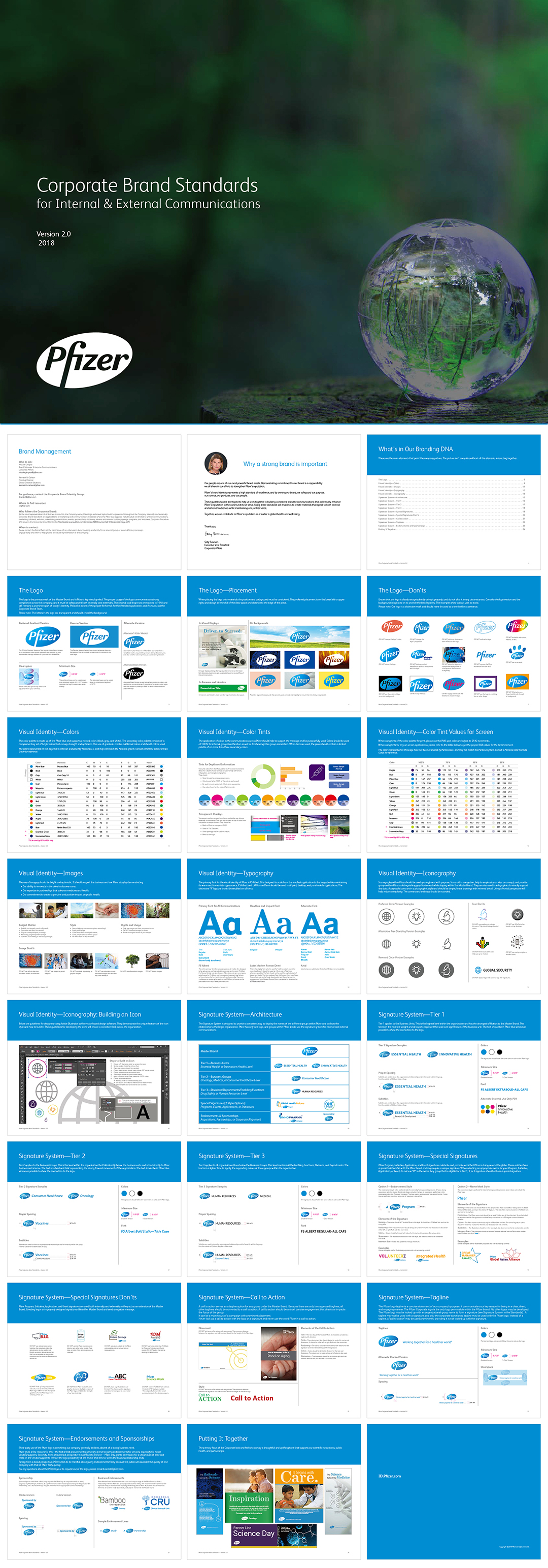 Pfizer辉瑞品牌logo规范