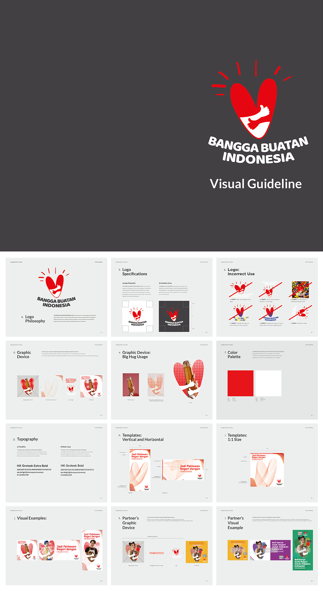 印尼BanggaBuatanIndonesia数字业务品牌Logo规范